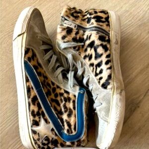 Golden Goose Deluxe Brand Archive 39 leopard pony hair